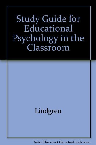 Book Study Guide For Educational Psychology In The Classroom free