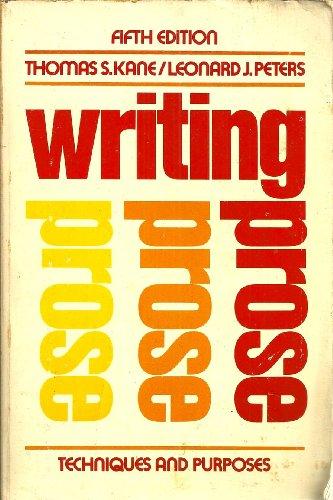 Book Writing prose: Techniques and purposes free