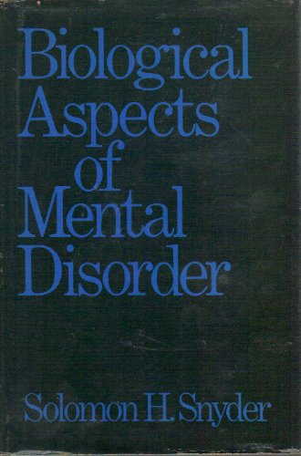 Book Biological aspects of mental disorder free