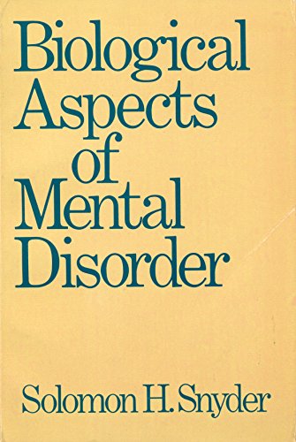 Book Biological Aspects Of Mental Disorder free