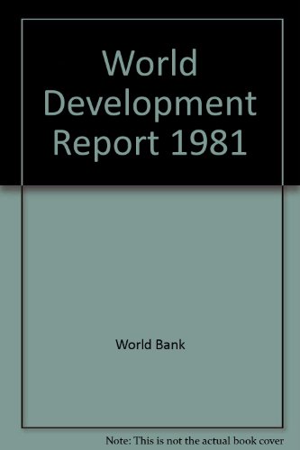 Book World Development Report 1981 (world Bank Development Report) free