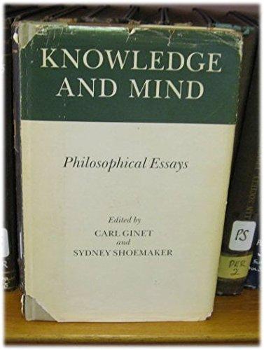 Book Knowledge and Mind: Philosophical Essays free