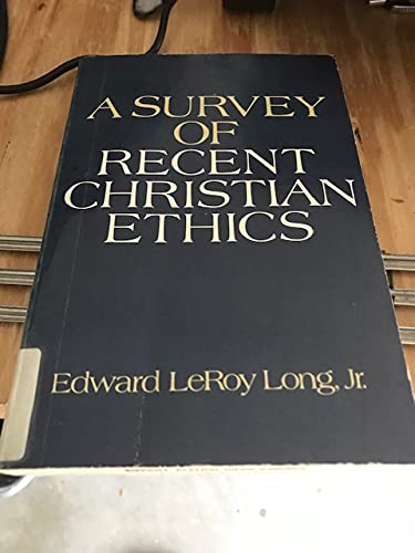 Book A survey of recent Christian ethics free