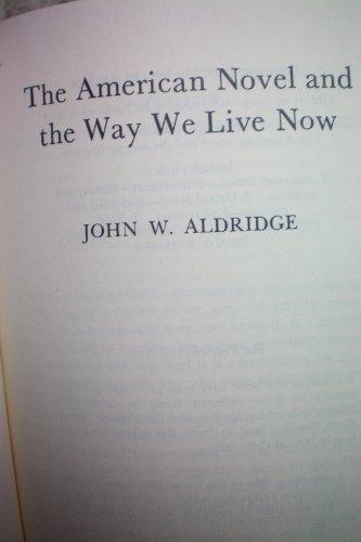 Book The American Novel and the Way We Live Now free
