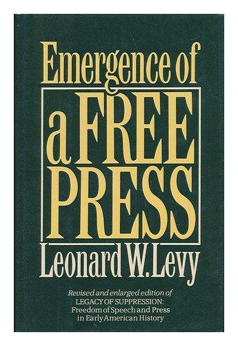 Book Emergence of a Free Press free
