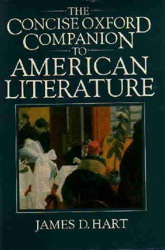 Book The Concise Oxford Companion to American Literature free