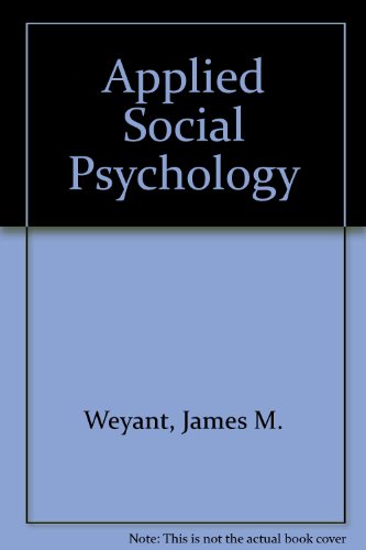 Book Applied Social Psychology free