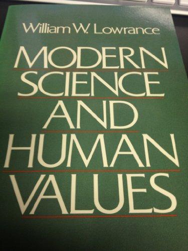 Book Modern Science and Human Values free