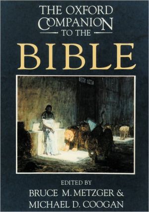 Book The Oxford Companion to the Bible (Oxford Companions) free