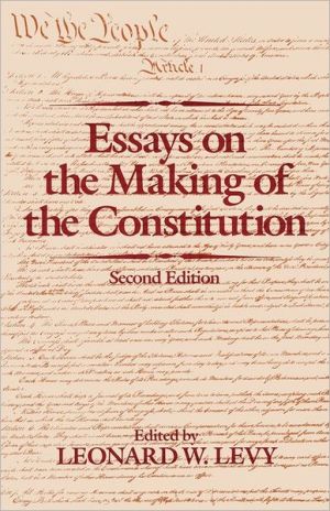 Book Essays on the Making of the Constitution free