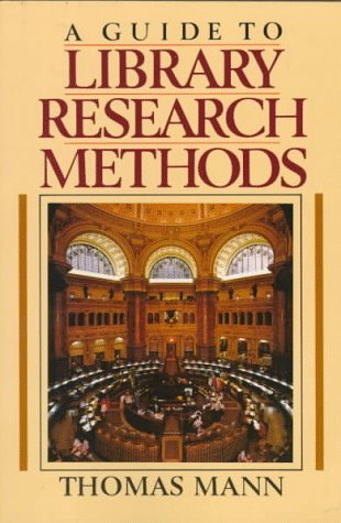 Book A Guide to Library Research Methods free