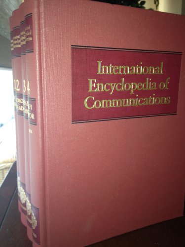 Book International Encyclopedia of Communications: 4 Volumes free