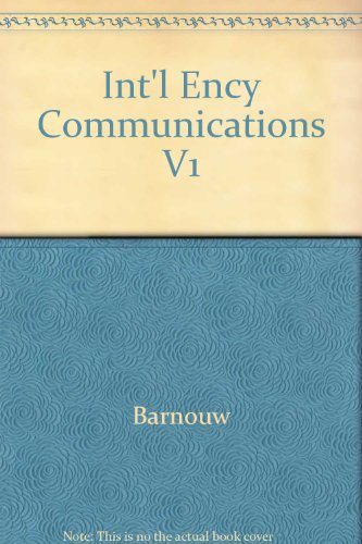 Book Int'l Ency Communications V1 free