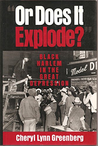 Book "Or Does It Explode?": Black Harlem in the Great Depression free
