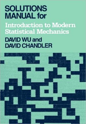 Book Solutions Manual for Introduction to Modern Statistical Mechanics free