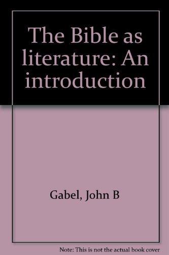 Book The Bible as Literature: An Introduction free