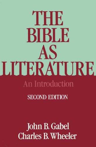 Book The Bible as Literature: An Introduction free