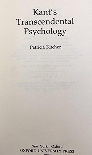 Book Kant's Transcendental Psychology free
