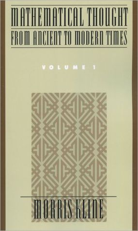 Book Mathematical Thought from Ancient to Modern Times, Vol. 1 free