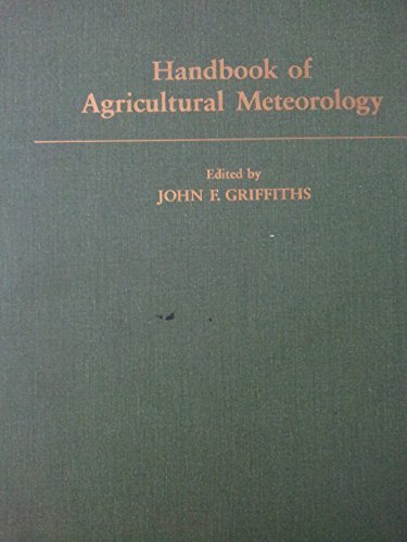 Book Handbook of Agricultural Meteorology free
