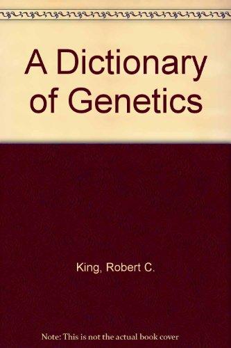 Book A Dictionary of Genetics free