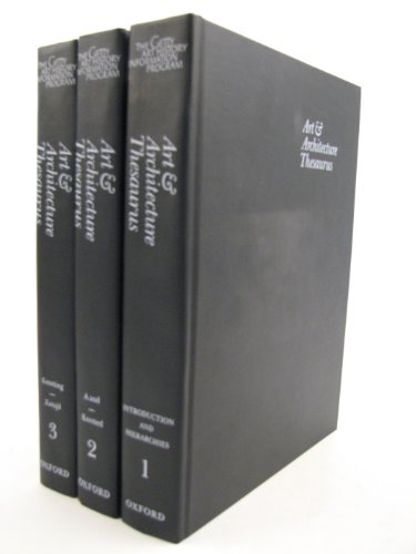 Book Art and Architecture Thesaurus: 3 volumes free