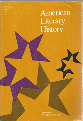 Book American Literary History: Volume 2: No. 4 free