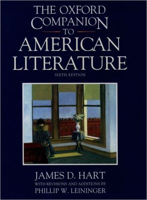 Book The Oxford Companion to American Literature (Oxford Companions) free