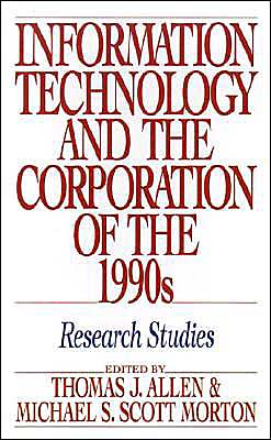Book Information Technology and the Corporation of the 1990s: Research Studies free