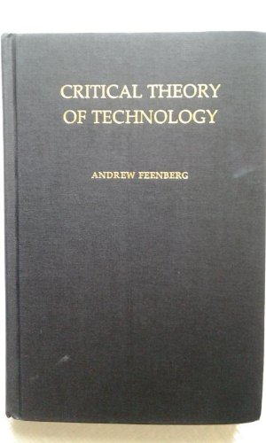 Book Critical Theory of Technology free