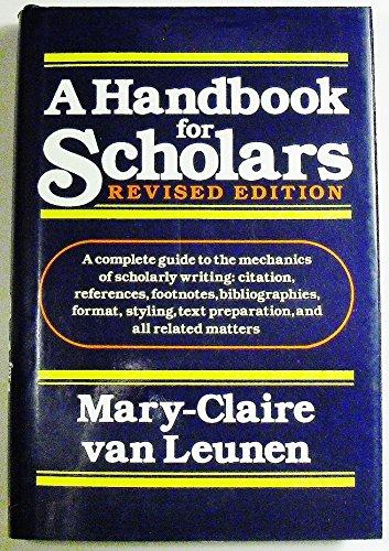 Book A Handbook for Scholars free