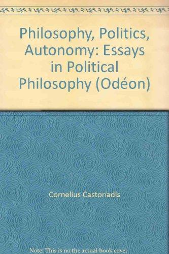 Book Philosophy, Politics, Autonomy: Essays in Political Philosophy (Odéon) free