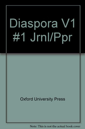 Book Diaspora: Volume 1, No. 1 free