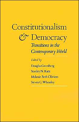 Book Constitutionalism and Democracy: Transitions in the Contemporary World free