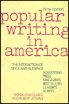 Book Popular Writing in America: The Interaction of Style and Audience free