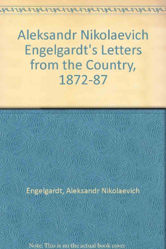 Book Aleksandr Nikolaevich Engelgardt's Letters from the country, 1872- 1887 free