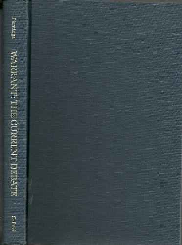 Book Warrant: The Current Debate free