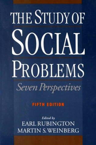 Book The Study of Social Problems: Seven Perspectives free