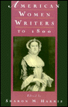 Book American Women Writers to 1800 free