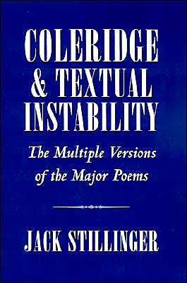 Book Coleridge and Textual Instability: The Multiple Versions of the Major Poems free