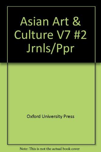 Book Asian Art & Culture: Volume 7: No. 2 free