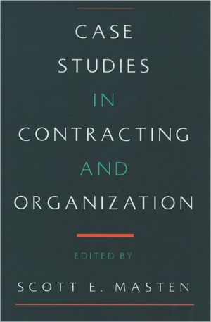 Book Case Studies In Contracting And Organization free