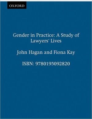 Book Gender in Practice: A Study of Lawyers' Lives free