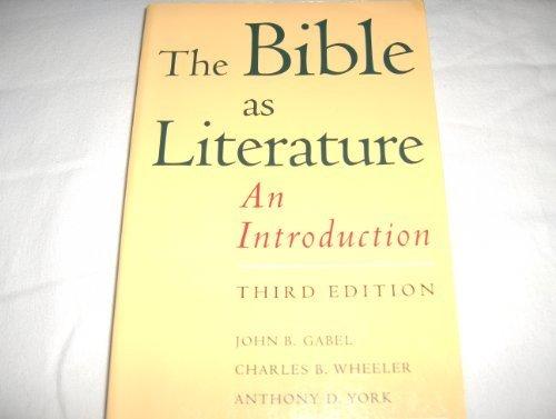 Book The Bible as Literature: An Introduction free