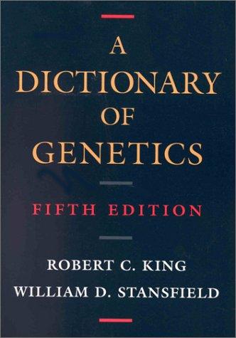 Book A Dictionary of Genetics free