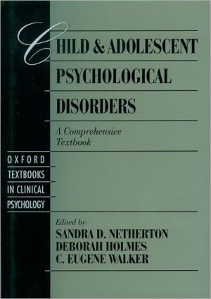 Book Child and Adolescent Psychological Disorders: A Comprehensive Textbook (Oxford Series in Clinical Psychology) free