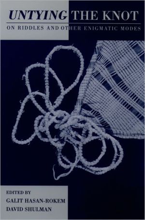 Book Untying the Knot: On Riddles and Other Enigmatic Modes free