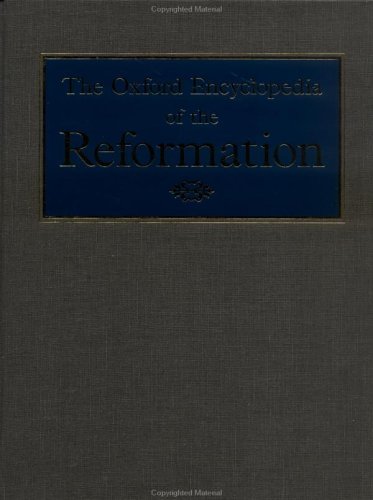 Book The Oxford Encyclopedia of the Reformation, Volume 2 (Dord-Manu) free