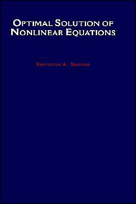 Book Optimal Solution of Nonlinear Equations free