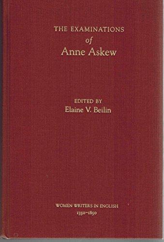 Book The Examinations of Anne Askew (Women Writers in English 1350-1850) free